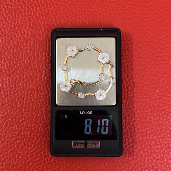 Bracelet Gold 14k Zirconia and Mother Pearl - Picture 4 of 8